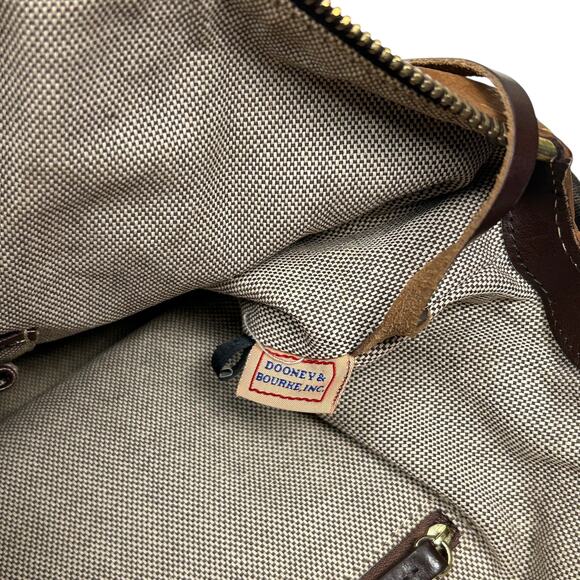 Dooney and Bourke Soft Tan Leather Top Handle Satchel - Picture 9 of 9